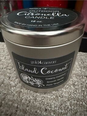 Gold Canyon Island Coconut Outdoor Citronella Candle -